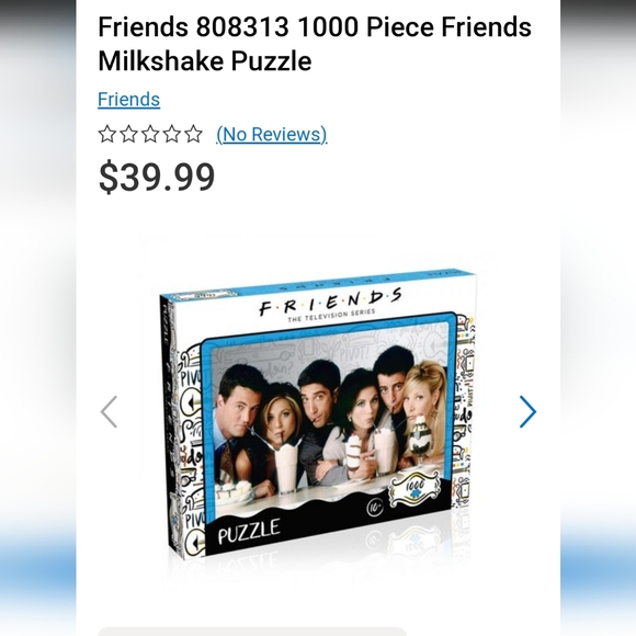 FRIENDS Other - Officially licensed Friends Milkshake 1000 Piece Puzzle.